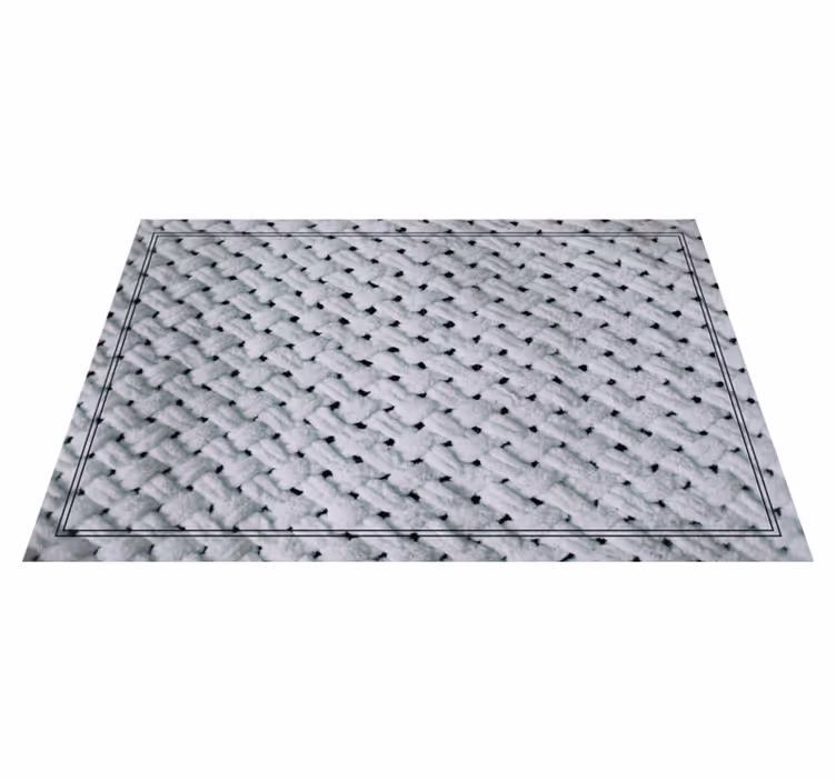 Individual de mesa patrón superficie textil tejida - TenVinilo