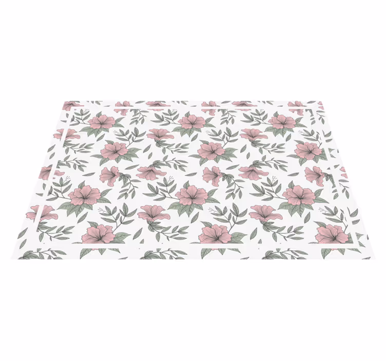Individual mesa original composición de elementos florales - TenVinilo