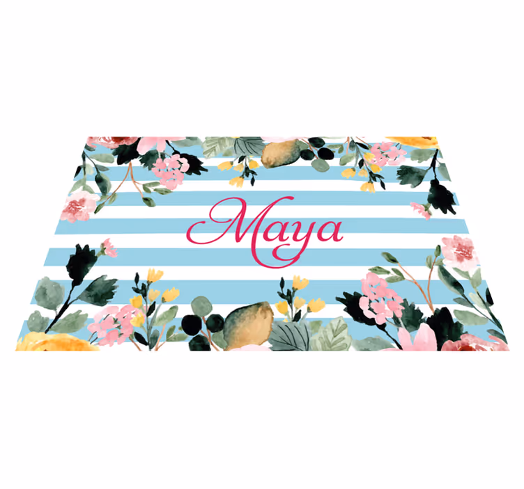 Individual mesa personalizable con nombre personalizado - TenVinilo