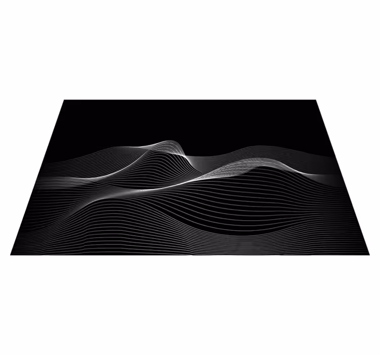 Individual de mesa patrón líneas onduladas - TenVinilo