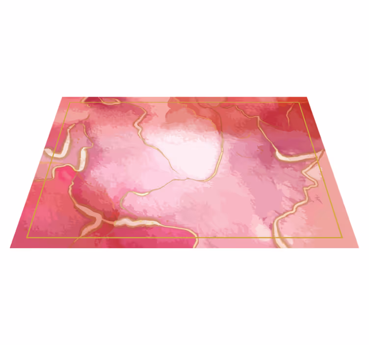 Individual de mesa patrón mármol rosa elegante - TenVinilo