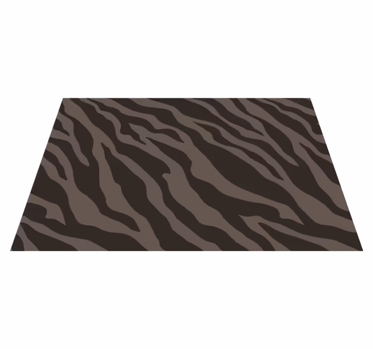 Individual de mesa patrón superficie de rayas zebra - TenVinilo