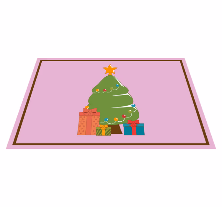 Mantel individual navideño árbol de navidad de dibujos animados c - TenVinilo