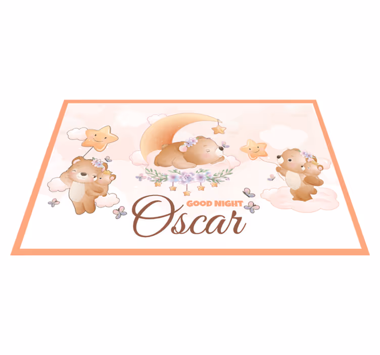 Individual mesa infantil osos con estrellas - TenVinilo