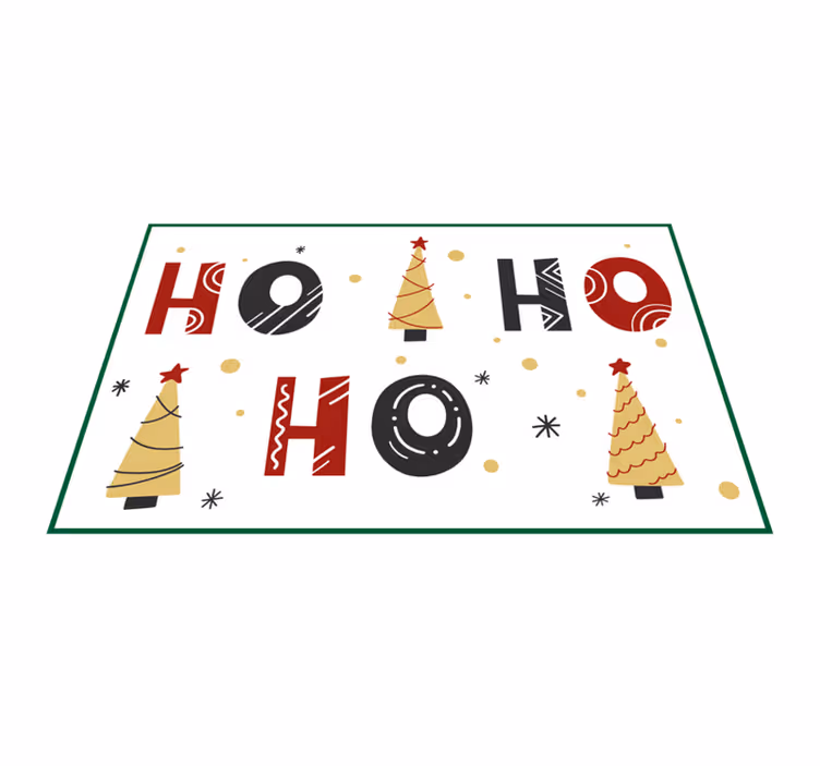 Individual mesa navideño patrón de Árbol de navidad - TenVinilo