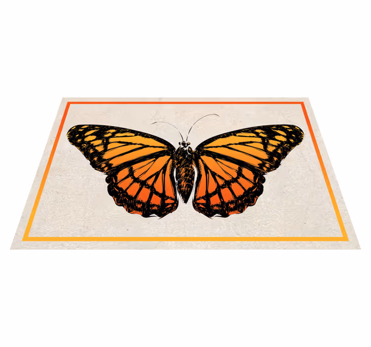 Individual mesa original mariposa monarca naranja - TenVinilo