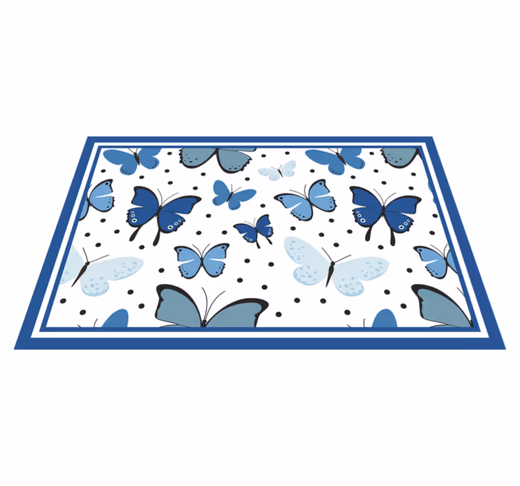 Individual mesa infantil diseño de mariposas - TenVinilo