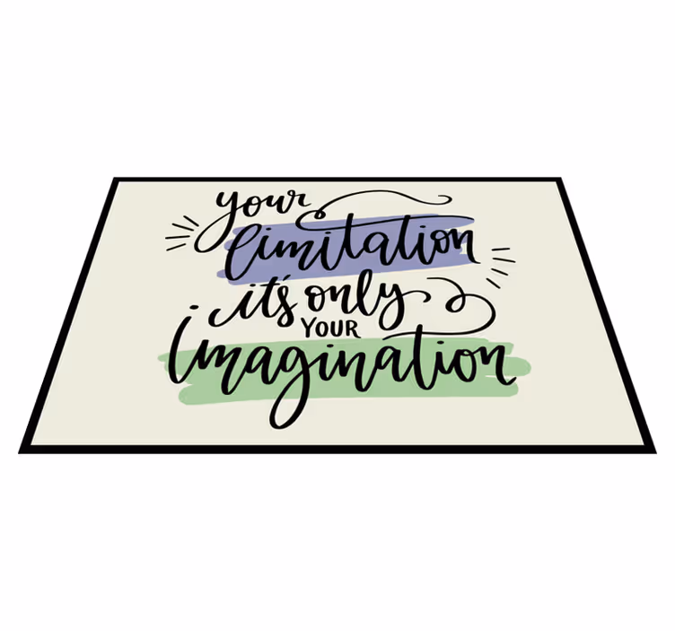 Individual de mesa frase obra de arte motivacional - TenVinilo