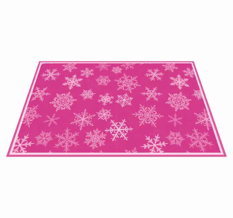 Individual mesa navideño acabado texturizado copo de nieve - TenVinilo