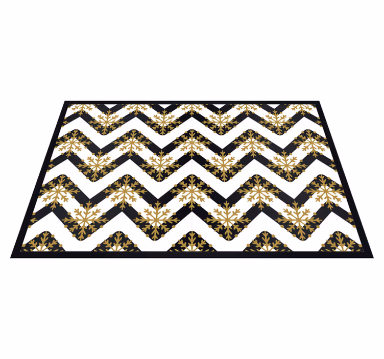 Individual mesa navideño patrón de copos chevron - TenVinilo