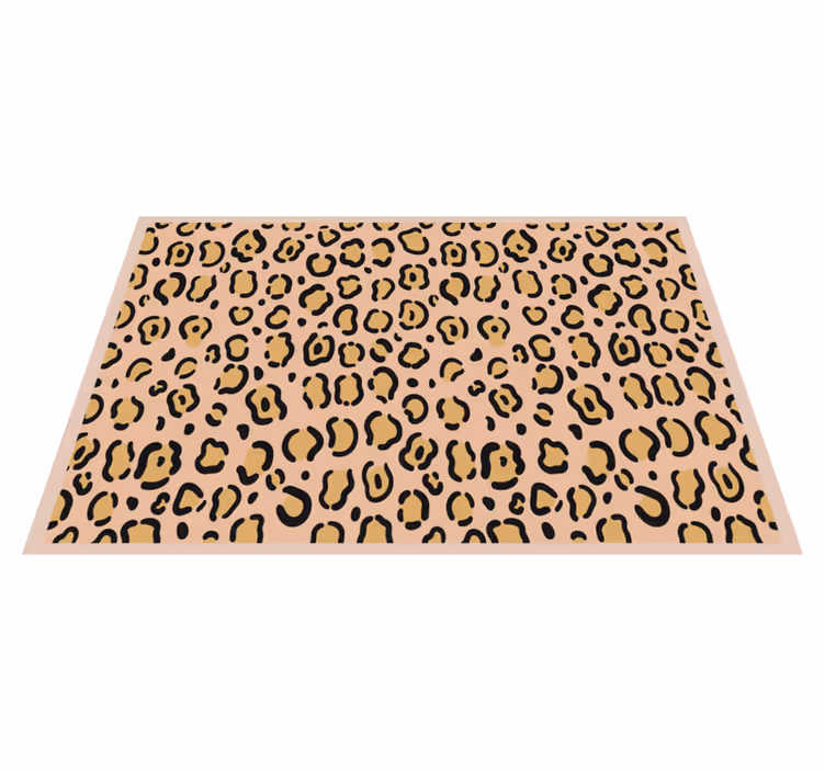 Individual de mesa patrón estampado de piel de leopardo - TenVinilo