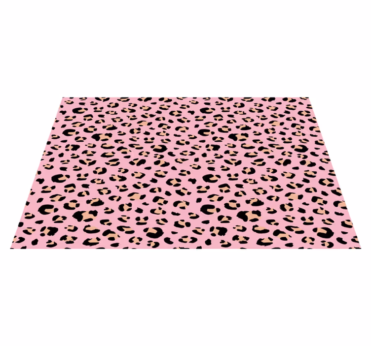 Individual mesa original estética de estampado de leopardo - TenVinilo