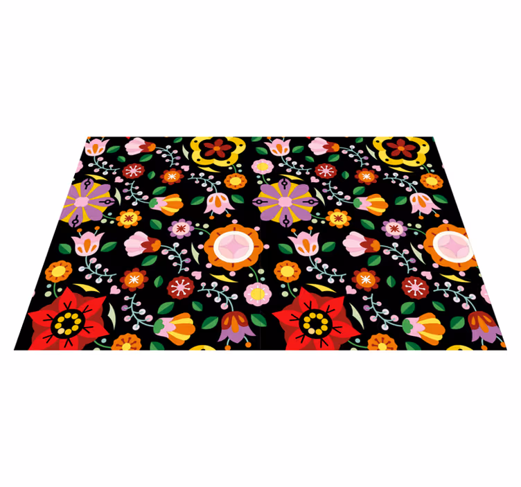 Individual mesa original inspiración floral viva - TenVinilo