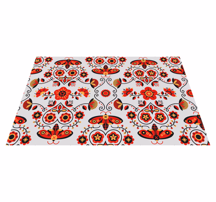 Individual mesa original composición floral vibrante - TenVinilo