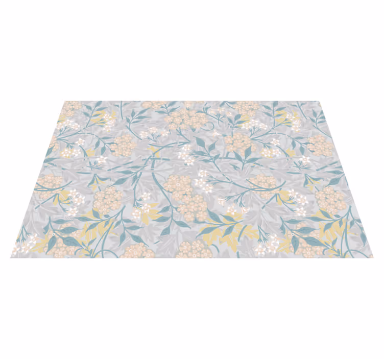 Individual de mesa patrón textura floral inspirada - TenVinilo