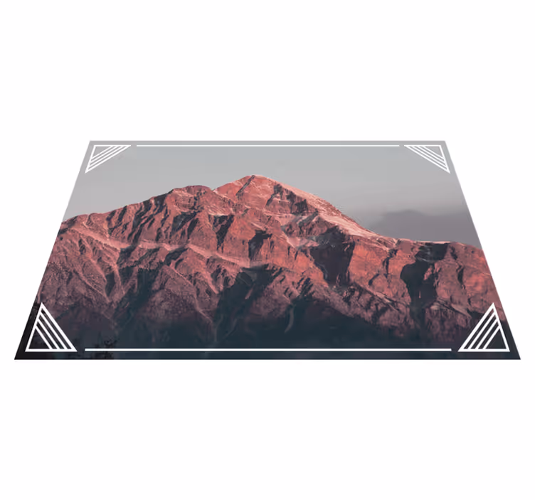 Individual mesa moderno paisaje montañés sereno - TenVinilo