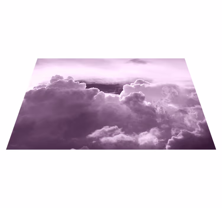 Individual de mesa patrón nubes en púrpura - TenVinilo