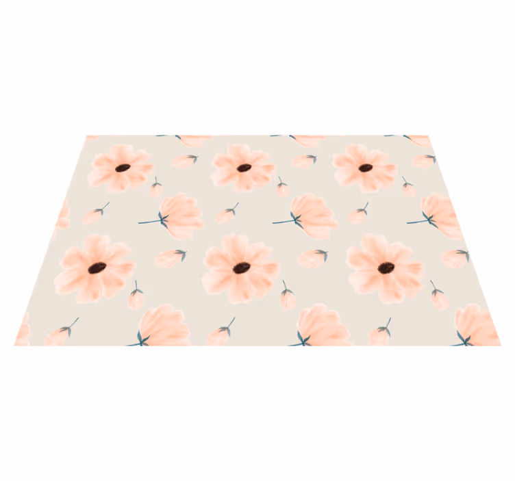 Individual mesa original arreglo floral inspirado - TenVinilo
