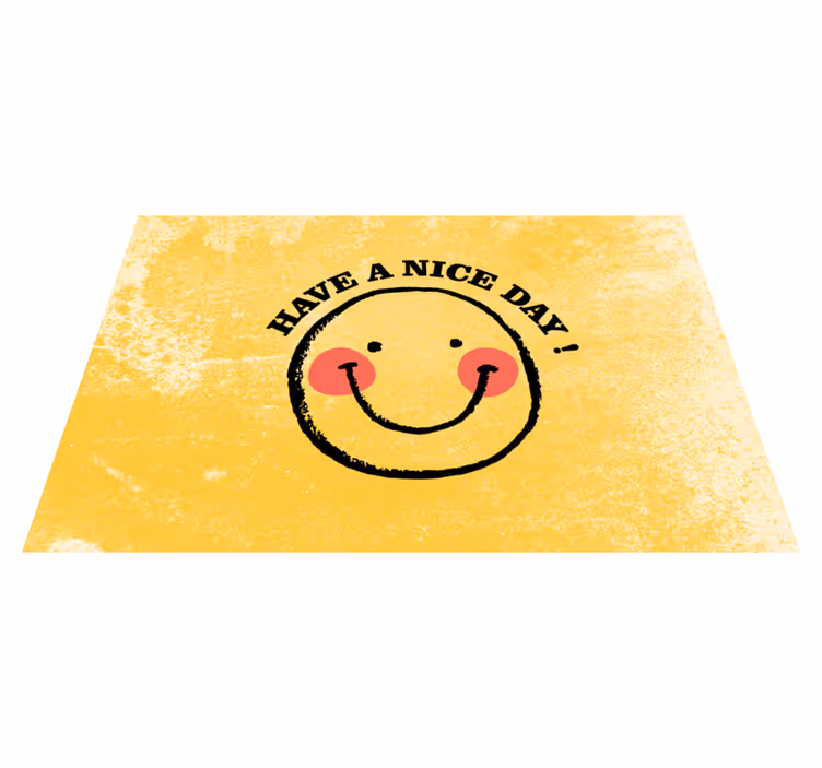 Individual de mesa frase sonríe y sé feliz - TenVinilo