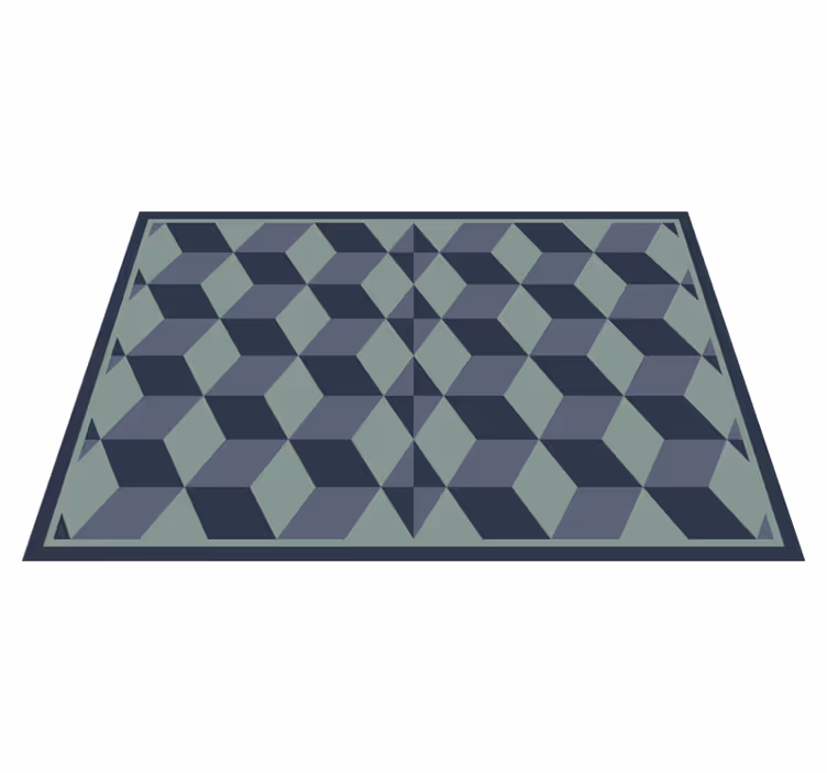 Individual mesa navideño azulejos de estilo geométrico - TenVinilo