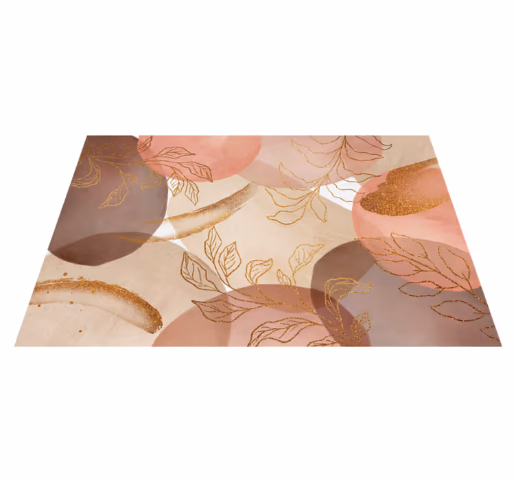 Individual de mesa patrón motivos de hojas elegantes - TenVinilo