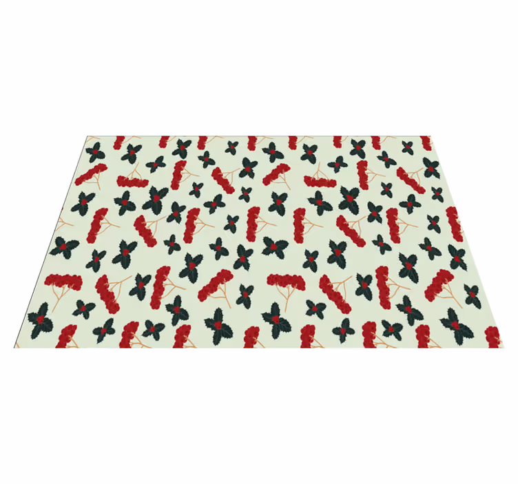 Individual mesa navideño elementos de bayas - TenVinilo
