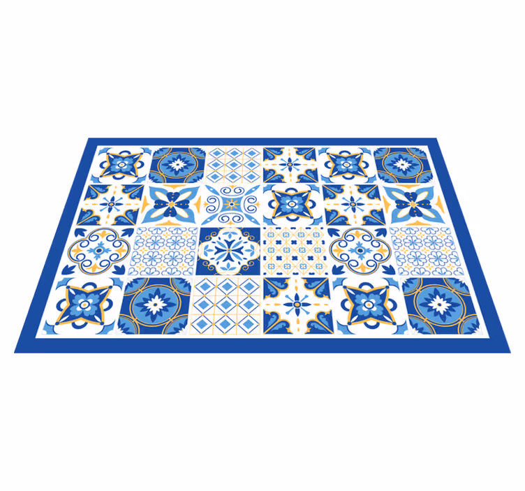 Individual mesa original patrón de azulejos clásico - TenVinilo