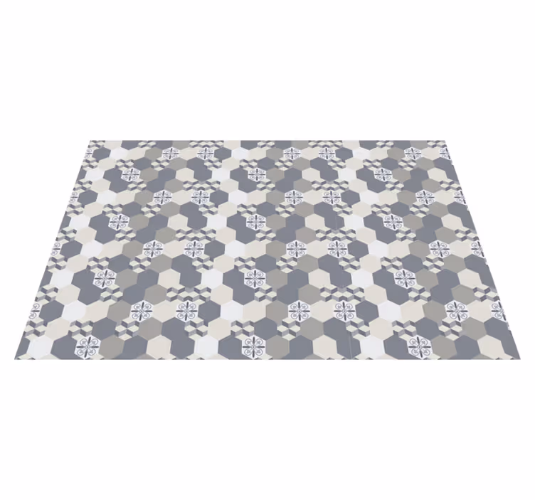 Individual de mesa patrón hexágono geométrico - TenVinilo