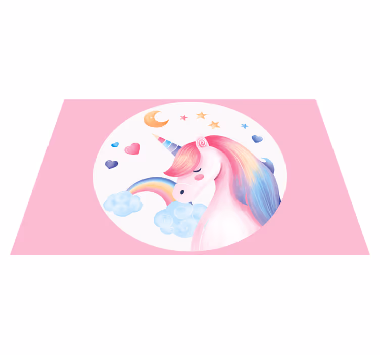 Mantel individual infantil Unicornio arcoiris - TenVinilo