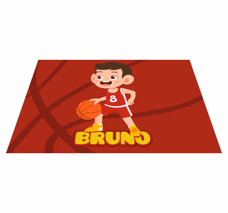 Individual mesa infantil jugador de baloncesto alegre - TenVinilo