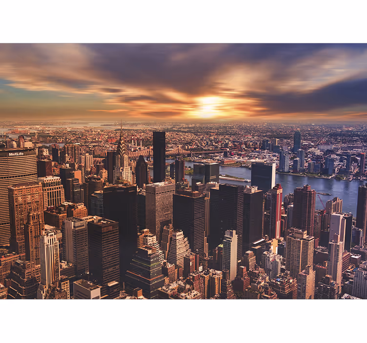 Fotomural 3D vistas a nueva york - TenVinilo