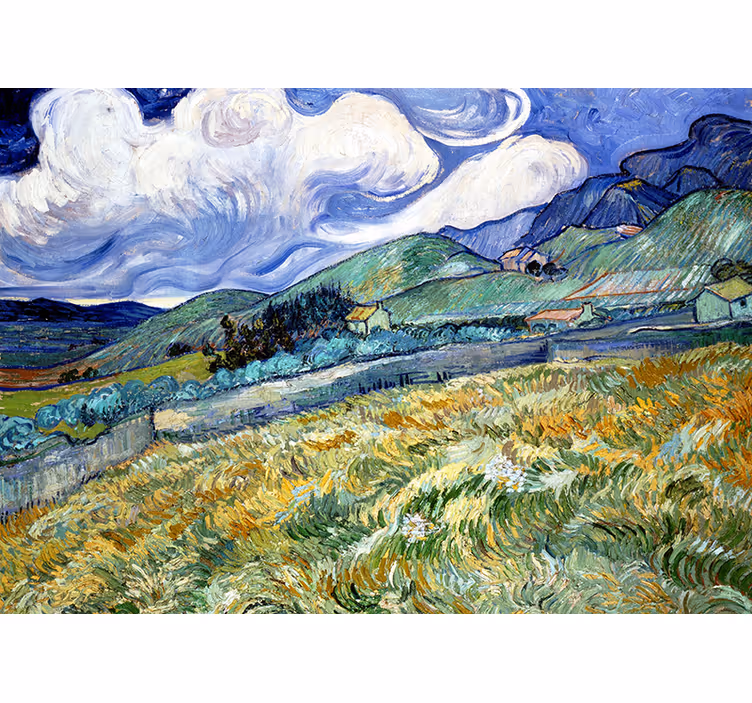 Mural para pasillo iris de van gogh artístico - TenVinilo
