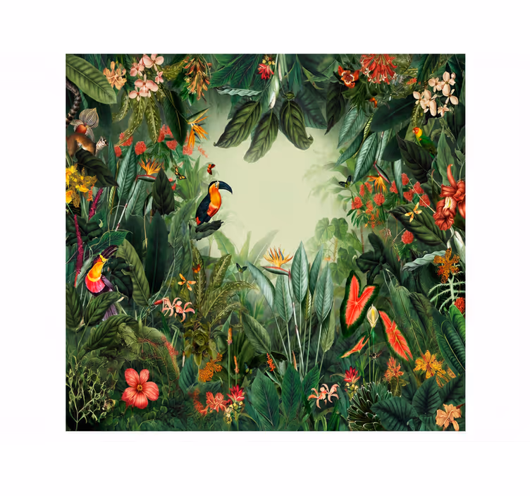 Mural de naturaleza jardín exótico - TenVinilo