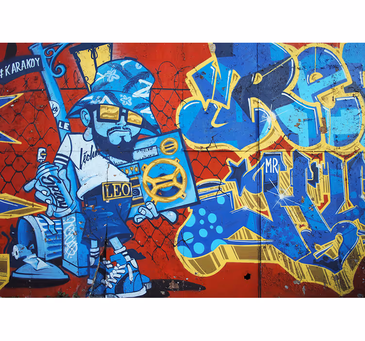 Fotomural arte urbano graffiti de Amsterdam - TenVinilo