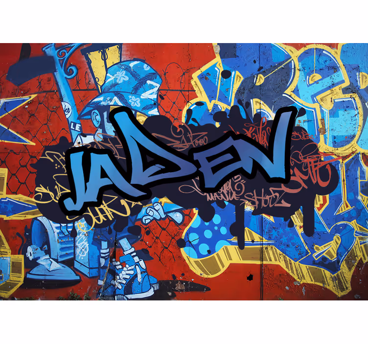 Fotomural personalizable Nombre personalizado de graffiti - TenVinilo