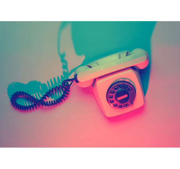 Fotomural retro Telefono antiguo vintage - TenVinilo