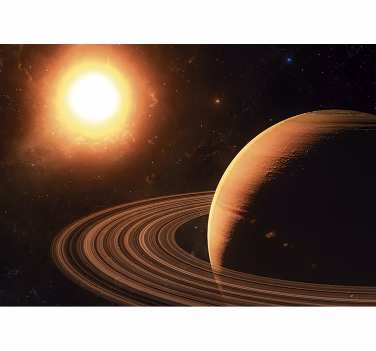 Mural del espacio escena del sistema planetario - TenVinilo