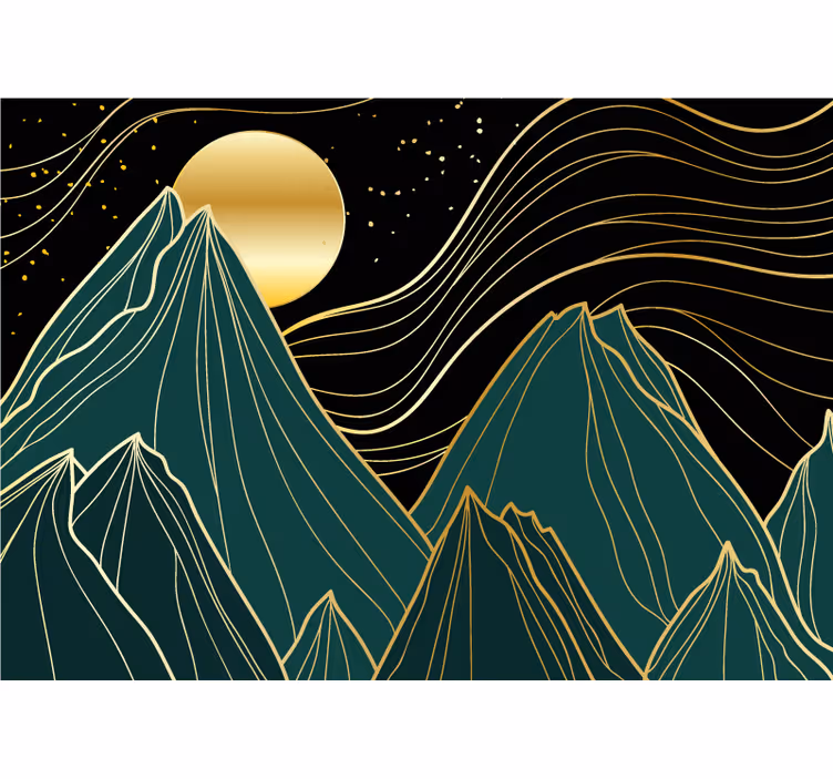 Mural de montañas gran cordillera - TenVinilo