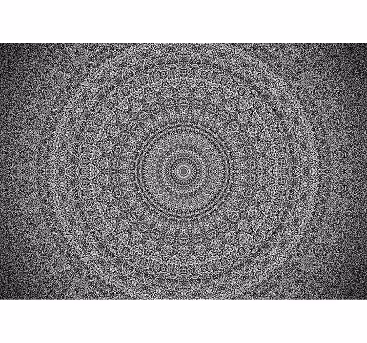 Fotomural mandala Clásico en escala de grises - TenVinilo