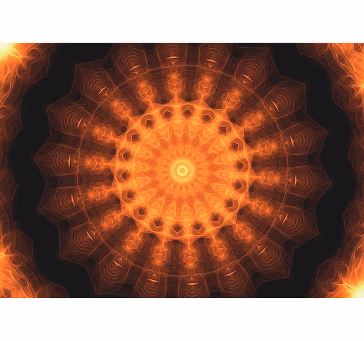Fotomural mandala Amanecer pintado - TenVinilo