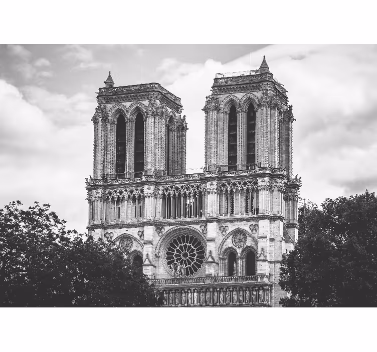 Mural para comedor La catedral notre-dame de paris - TenVinilo