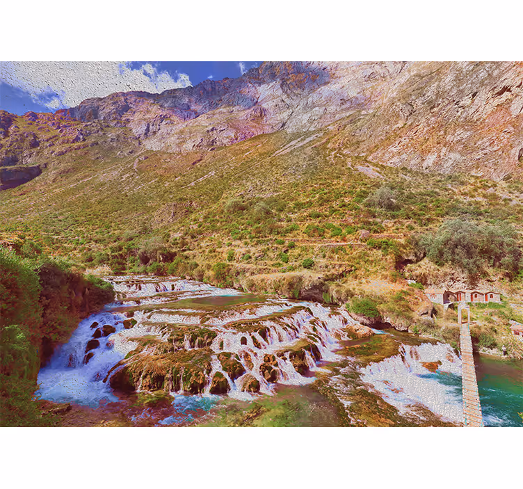 Fotomural naturaleza Cascadas de huancaya - TenVinilo