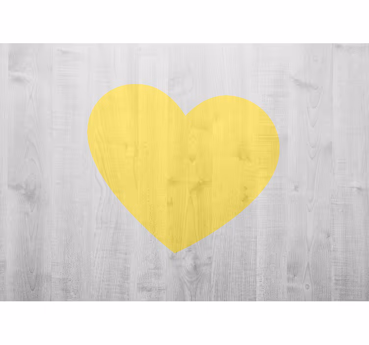 Fotomural de amor Corazón pantone de madera - TenVinilo
