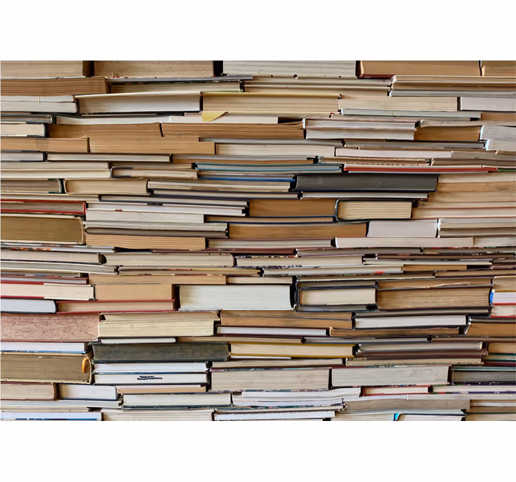 Mural de textura pilas de libros en capas - TenVinilo