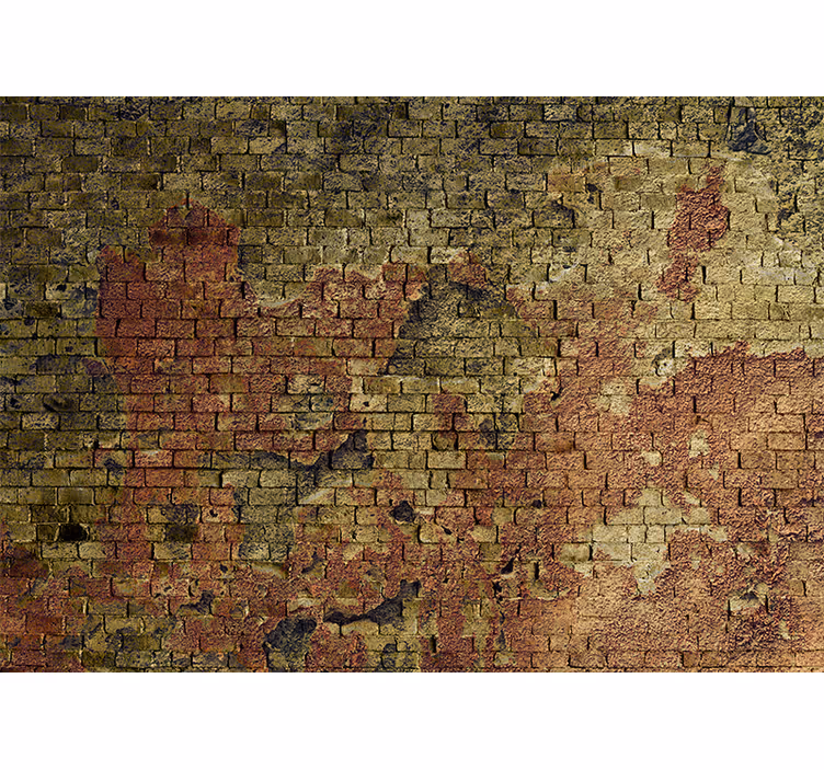 Mural efecto piedra textura ladrillo envejecido - TenVinilo