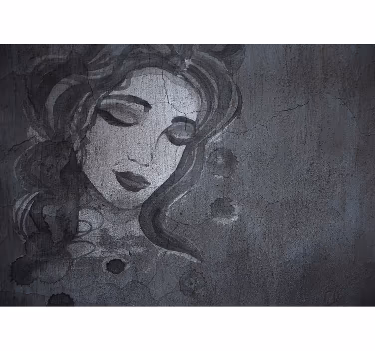 Mural para salón Figuras de salpicaduras en blanco y negro - TenVinilo