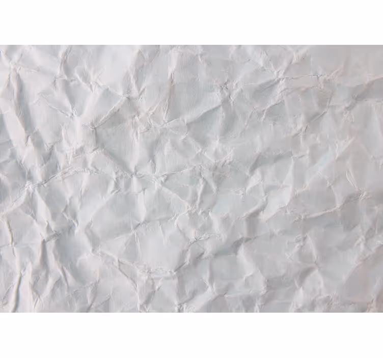 Fotomural 3D Textura de papel arrugado blanco - TenVinilo