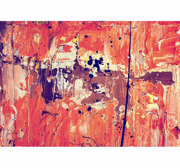 Mural abstracto expresión abstracta vibrante - TenVinilo