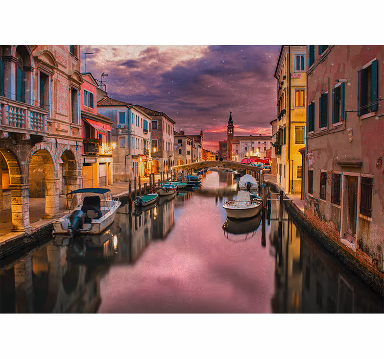 Mural para salón Gran canal de venecia - TenVinilo