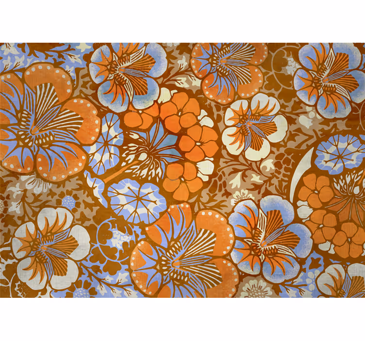 Fotomural flores Composición floral abstracta - TenVinilo